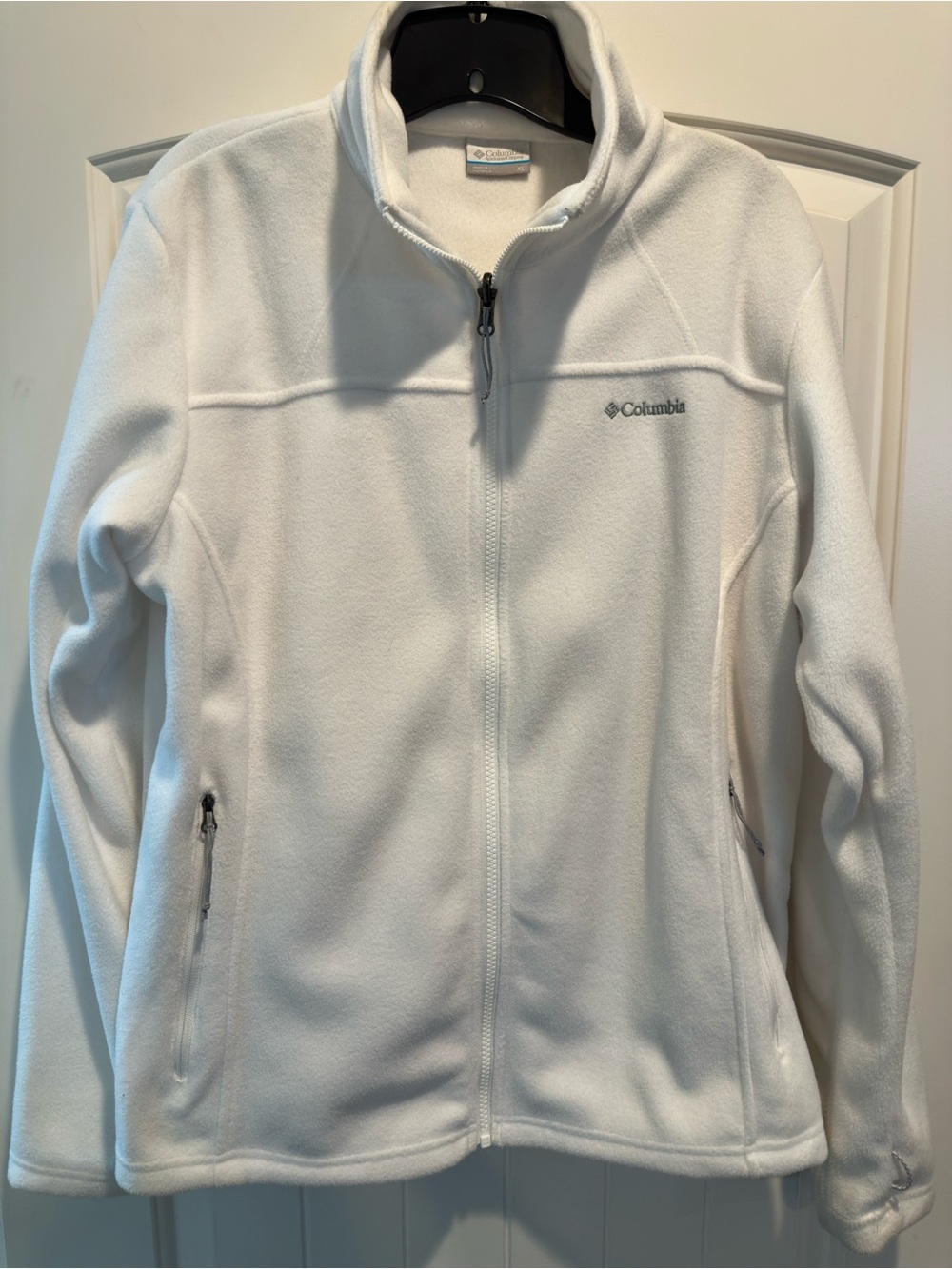 Columbia Women's White Full-Zip Teddy Fleece Jacket